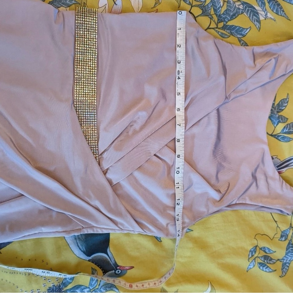 ASOS Asymmetrical Ruched Midi Dress - Picture 5 of 5